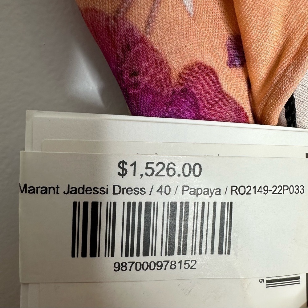 NWT Isabel Marant Jadessi Floral-Print Strappy Cutout Midi Dress Size 40 US 10 - Picture 7 of 11